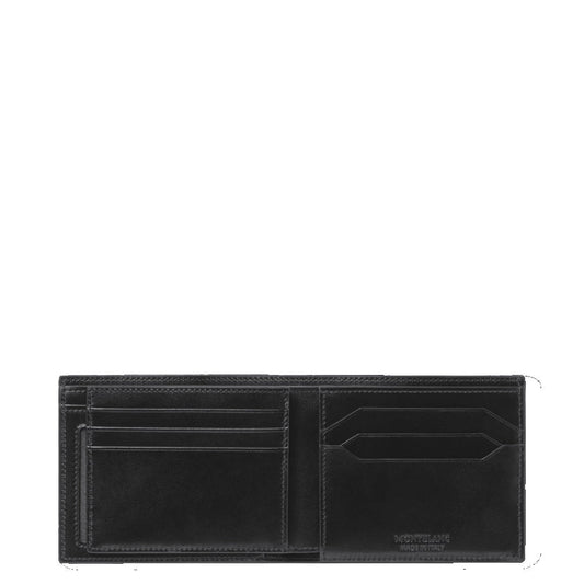 Montblanc Meisterstuck Wallet 6 Compartments with 2 ID Windows Black 198314