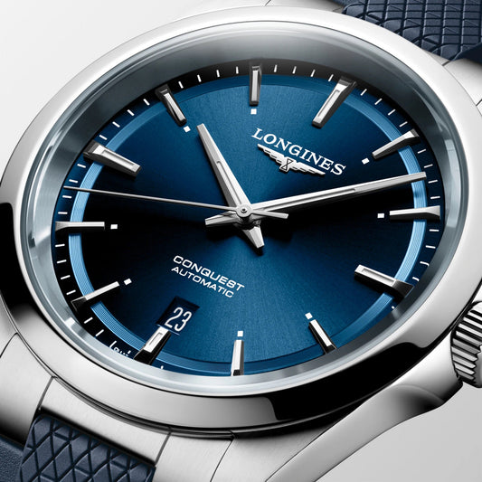 Longines Conquest Watch 41mm Blue Automatic Steel L3.830.4.92.9