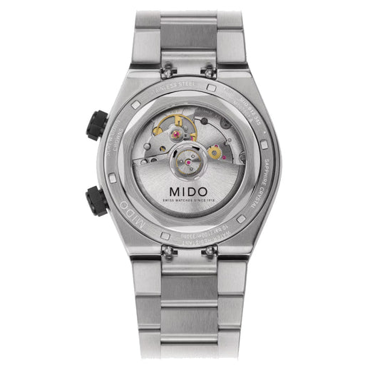 Mido Multifort 8 Two Crowns 38.4 x 40mm Black Automatic Steel Watch M047.507.11.051.00