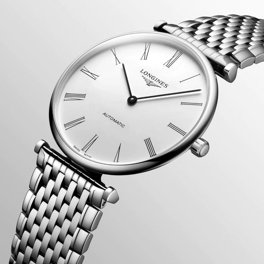 Longines La Grande Classique 38mm White Automatic Steel Watch L4.918.4.11.6