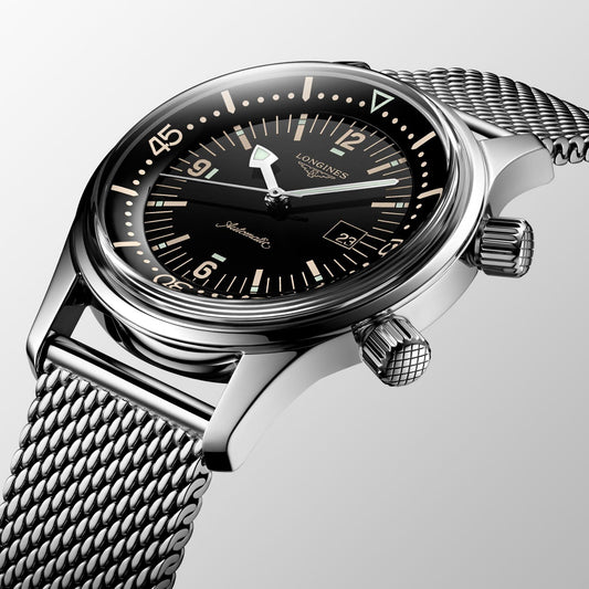 Longines watch The Longines Legend Diver Watch 36mm black automatic steel L3.374.4.50.6