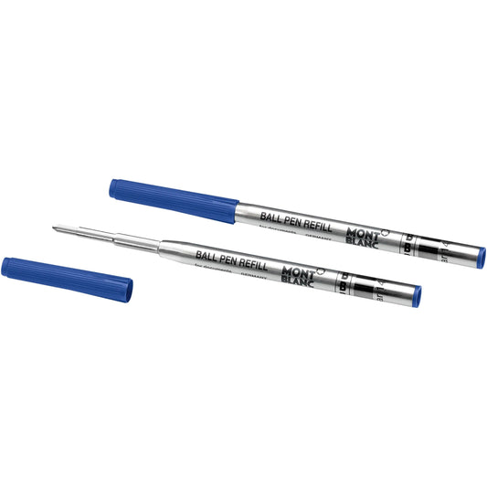 Montblanc 2 Ballpoint Pen Refills B Royal Blue 128215