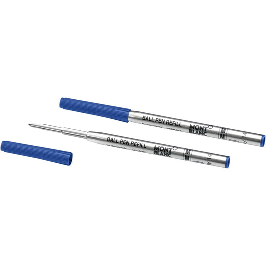Montblanc 2 Ballpoint Pen Refills M Point Royal Blue 128214