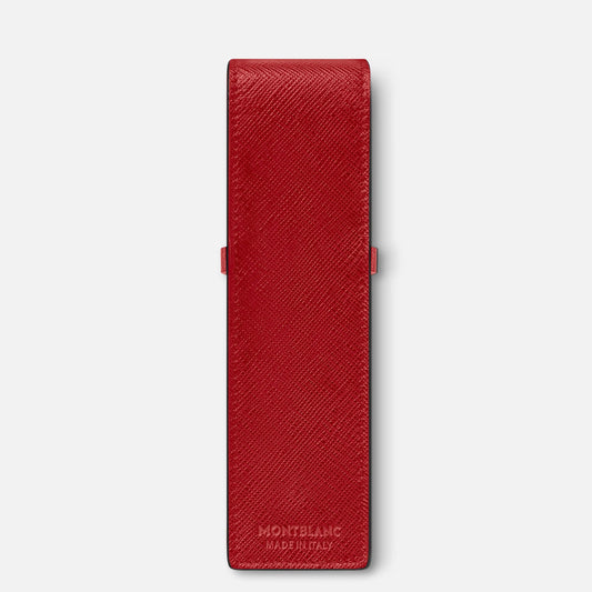 Montblanc pen case for 2 Montblanc Sartorial writing instruments red 131204