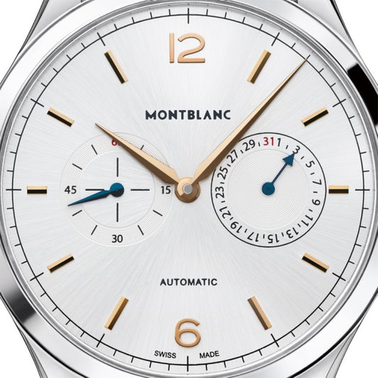 Montblanc Heritage Chronometrie 40mm Silver Automatic Steel Watch 114873
