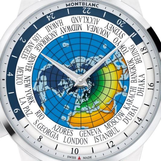 Montblanc Heritage Spirit Orbis Terratum Latino Unicef Limited Edition Automatic Stainless Steel Watch 116533