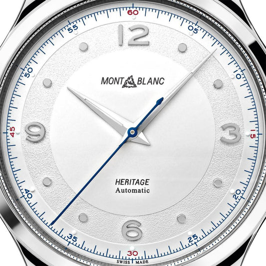 Montblanc Men's Heritage Automatic Watch 40mm Grey Alligator 119943