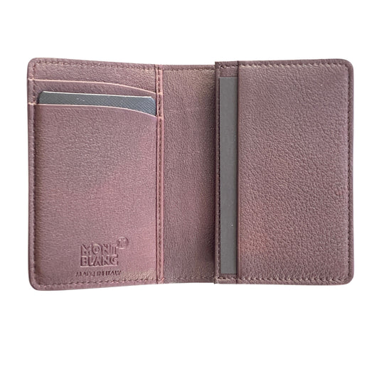 Montblanc Meisterstück Sfumato Bordeaux U-Gusset Business Card Holder 123727