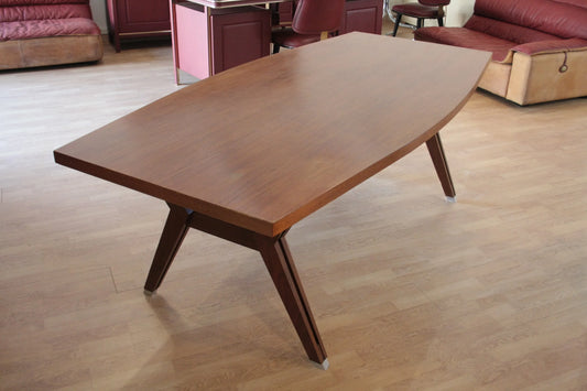 Tolomeo table by Ico Parisi and Ennio Fazioli, executive desk, mid-century modern, wooden model, Italy, 1958
