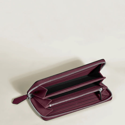 Montblanc 12cc wallet with full zip Sartorial Cassis 199372
