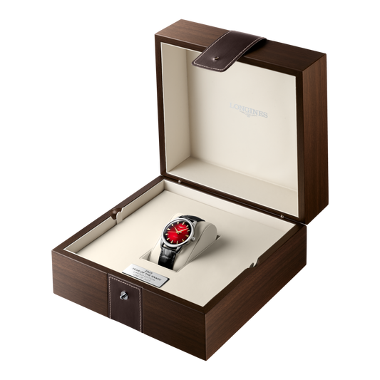 Longines Conquest Heritage Year of the Snake Edition 40mm Red Automatic Steel Watch L1.651.4.09.2