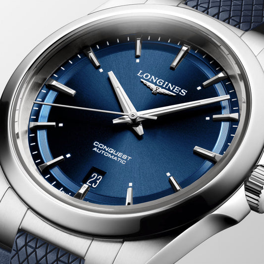 Longines Conquest Watch 38mm Blue Automatic Steel L3.720.4.92.9