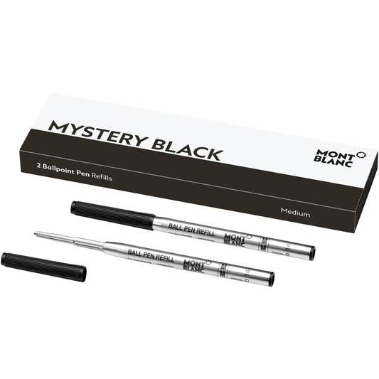 Montblanc 2 ballpoint pen refills (M) Mystery Black 128211