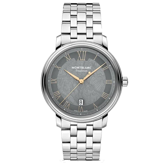Montblanc Tradition Automatic Date Watch 40 mm Grey Automatic Steel 132433