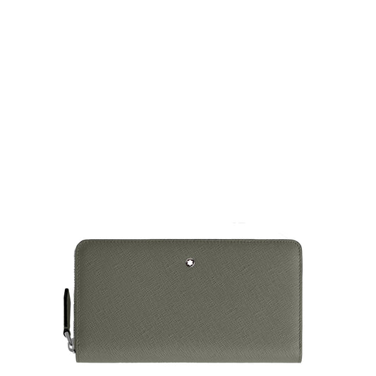 Montblanc Sartorial Medium Grey 12-Compartment Zip-Around Wallet 199371