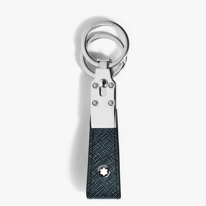 Montblanc Satorial Tweed Blue Loop Key Fob 220397