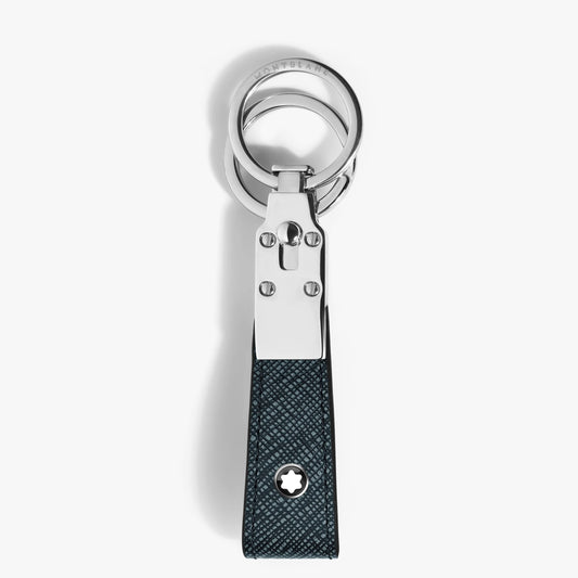 Montblanc Satorial Tweed Blue Loop Key Fob 220397