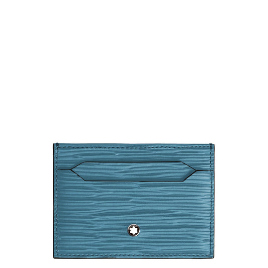 Montblanc Card Holder 5 Compartments 4810 Smoked Blue 199349