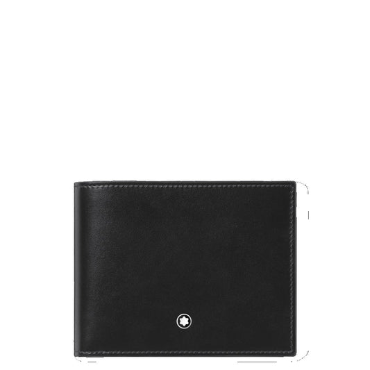 Montblanc Meisterstuck Wallet 6 Compartments with 2 ID Windows Black 198314