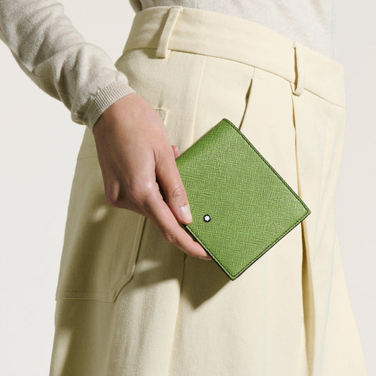 Montblanc Sartorial 8-Compartment Wallet Lime/Cassis 199356