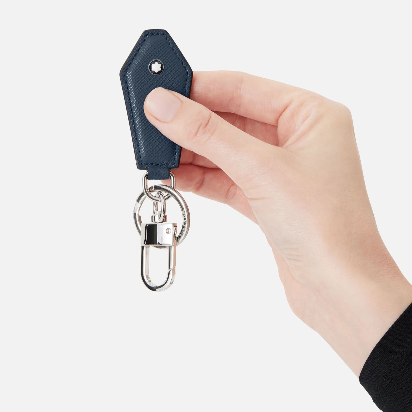 Montblanc Sartorial Ink Blue Diamond-Shaped Keychain 131739