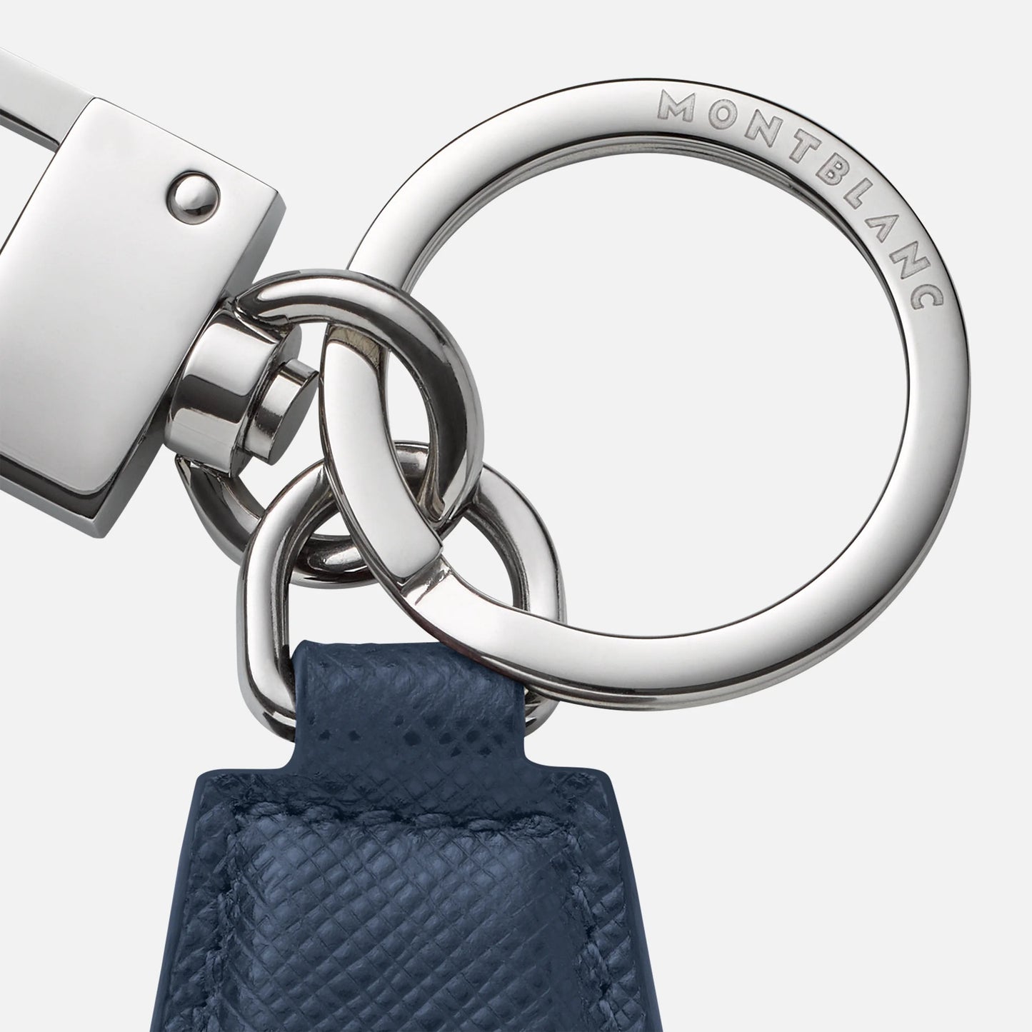 Montblanc Sartorial Ink Blue Diamond-Shaped Keychain 131739