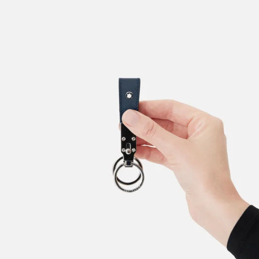 Montblanc Sartorial key fob with ink blue loop 131735