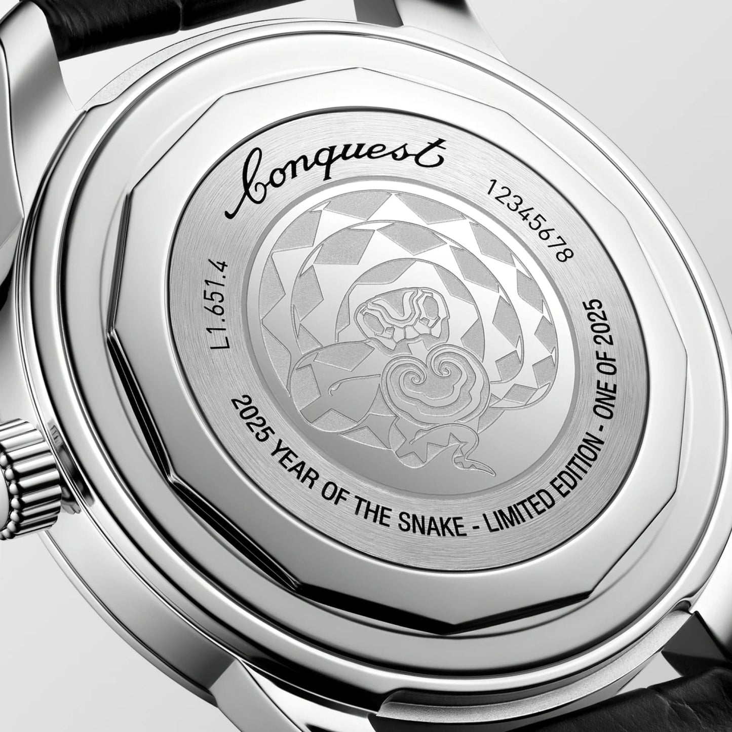 Longines Conquest Heritage Year of the Snake Edition 40mm red automatic steel watch L1.651.4.09.2