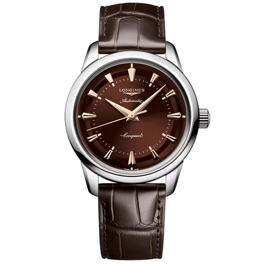 Longines Heritage 38mm Brown Steel Automatic Watch L1.649.4.62.2