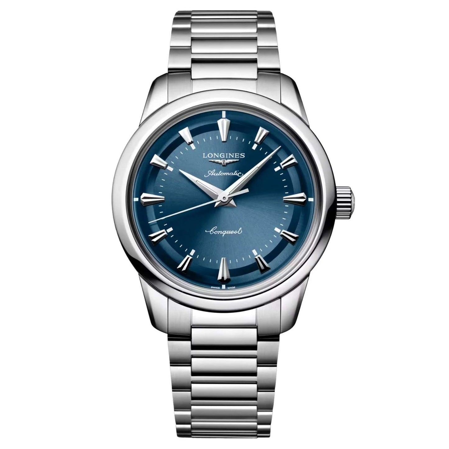 Longines Conquest Heritage 38mm Blue Automatic Steel Watch L1.649.4.92.6