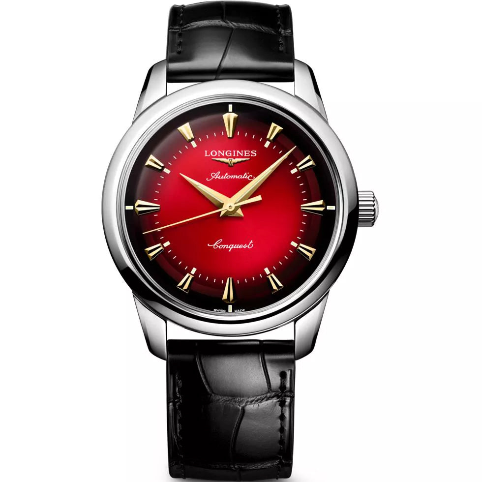 Longines Conquest Heritage Year of the Snake Edition 40mm red automatic steel watch L1.651.4.09.2
