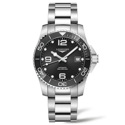 Longines Hydroconquest 39mm Black Automatic Steel Watch