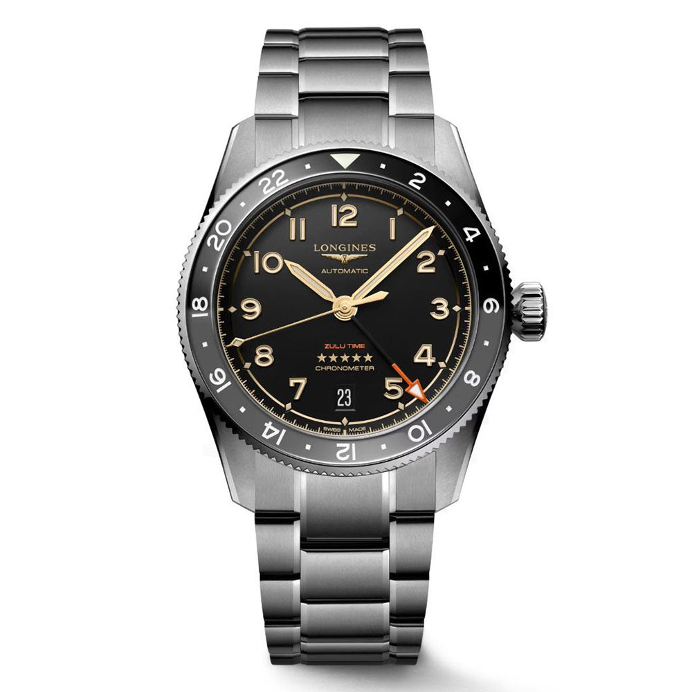 Longines Spirit Zulu Time 39mm Anthracite Automatic Titanium L3.802.1.53.6