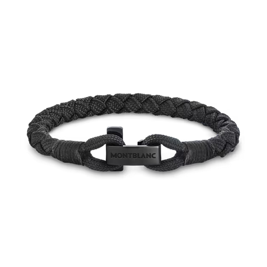 Montblanc Montblanc bracelet with T-bar clasp black size S 130860 60