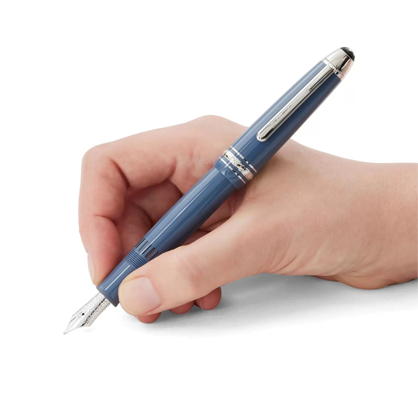 Montblanc Meisterstück Glacier LeGrand Fountain Pen Blue M Nib 129393