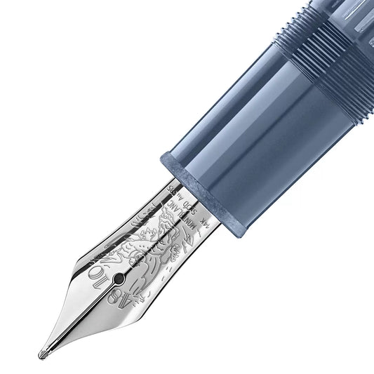 Montblanc Meisterstück Glacier LeGrand Fountain Pen Blue M Nib 129393