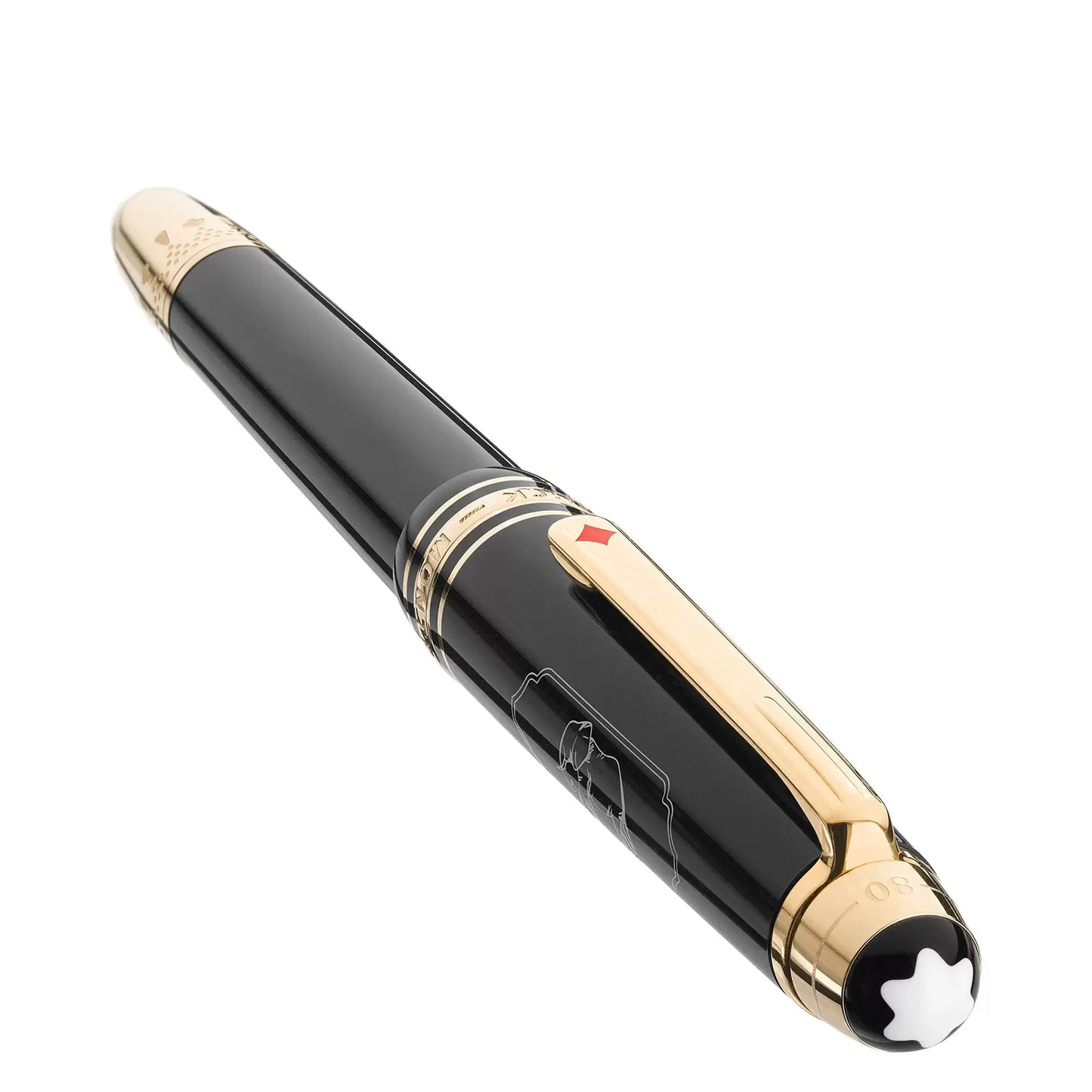 Montblanc Meisterstück Around The World in 80 Days Anthracite Medium Nib Fountain Pen 128472