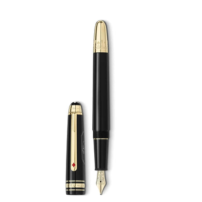 Montblanc Meisterstück Around The World in 80 Days Anthracite Medium Nib Fountain Pen 128472