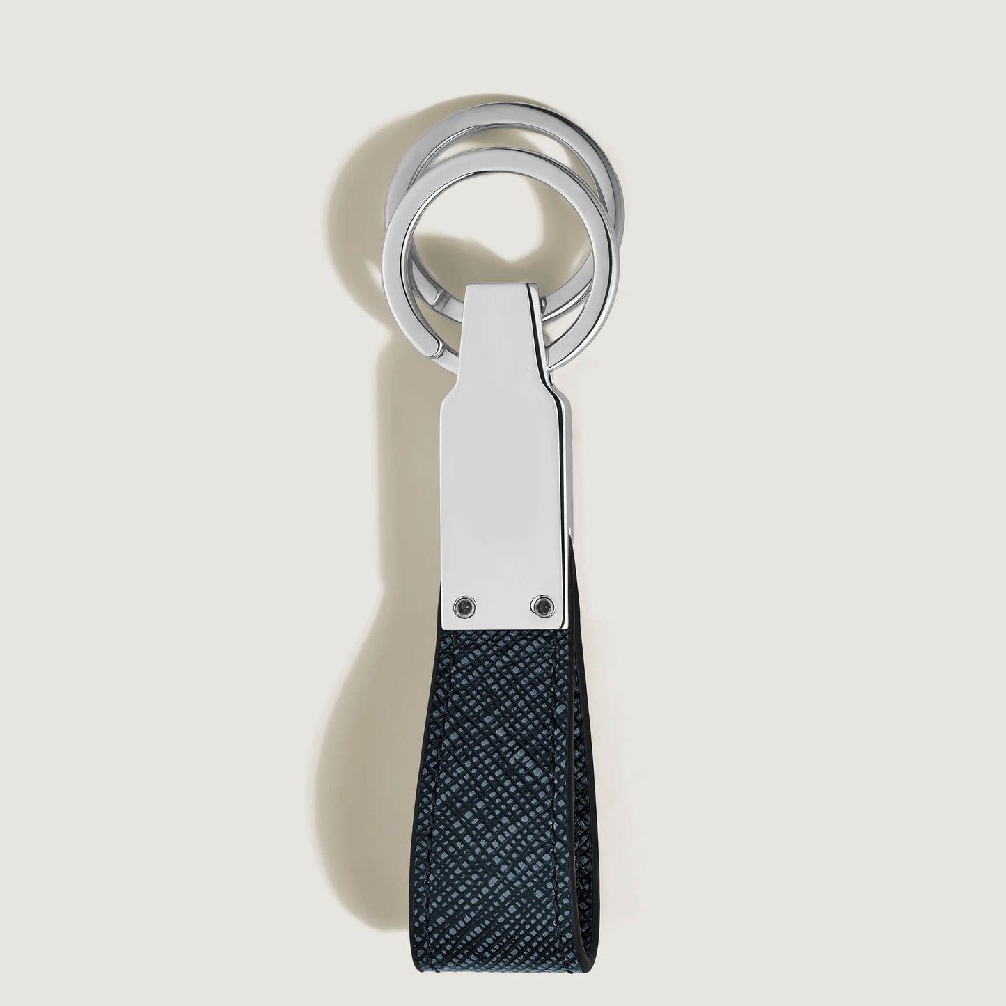 Montblanc Satorial Tweed Blue Loop Key Fob 220397