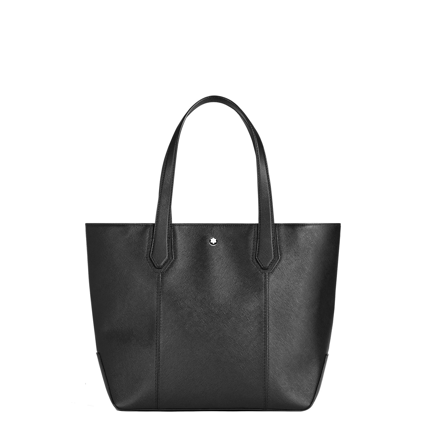 Montblanc Sartorial Tote Bag in Black Leather with a Textured Finish and Elegant Structured Design