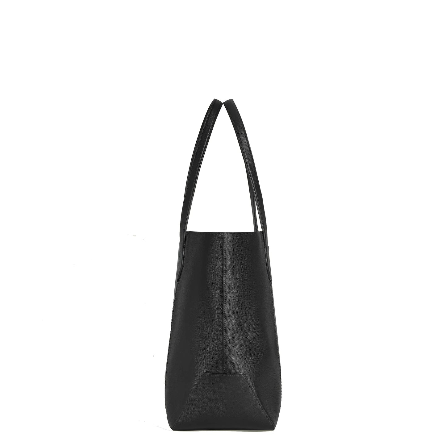 Montblanc Sartorial Tote Bag Black 199362 in black leather with textured surface and structured design