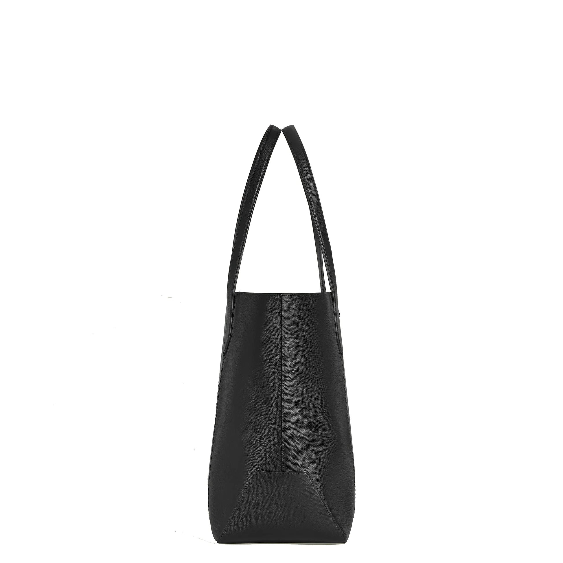 Montblanc Sartorial Tote Bag Black 199362 in black leather with textured surface and structured design