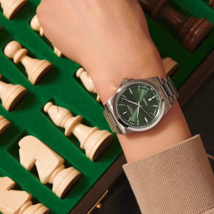 Longines Conquest watch 2023 41mm green steel automatic L3.830.4.02.6