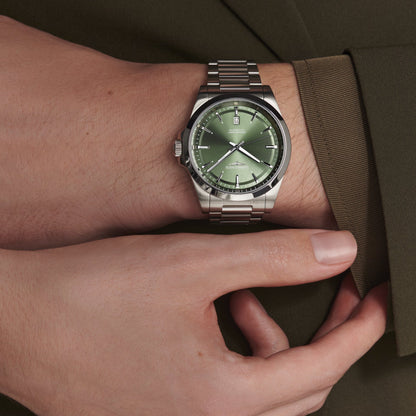 Longines Conquest watch 2023 41mm green steel automatic L3.830.4.02.6