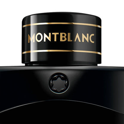 Montblanc Legend Eau de Parfum 100ml black bottle with gold lettering and polished finish for refinement for the active man