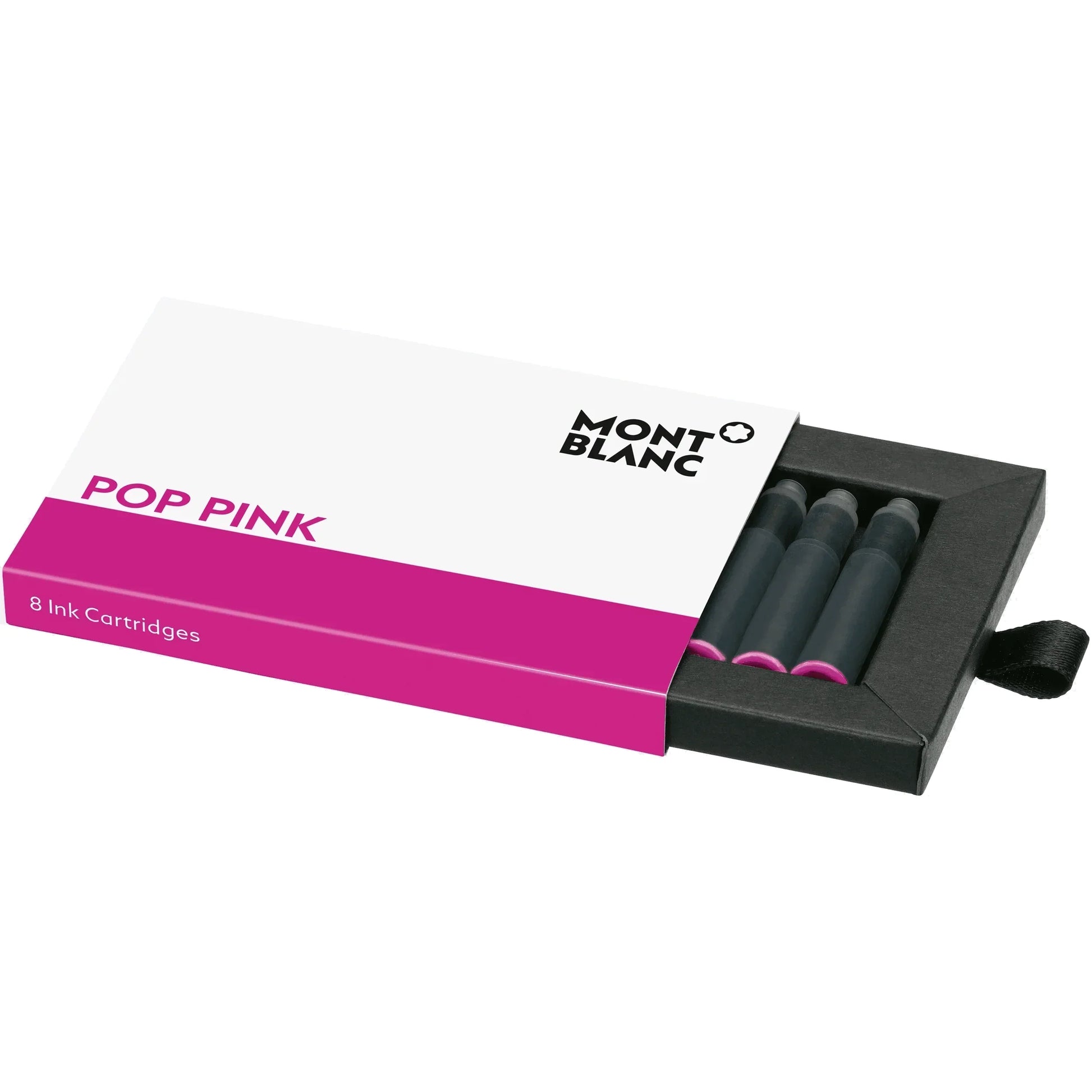 Montblanc ink cartridges 8 pieces pop pink shocking pink in elegant black packaging