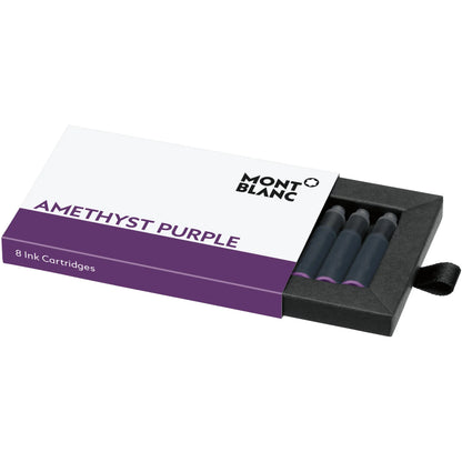 Confezione elegante di cartucce inchiostro montblanc colore amethyst purple viola 8 pezzi 128200