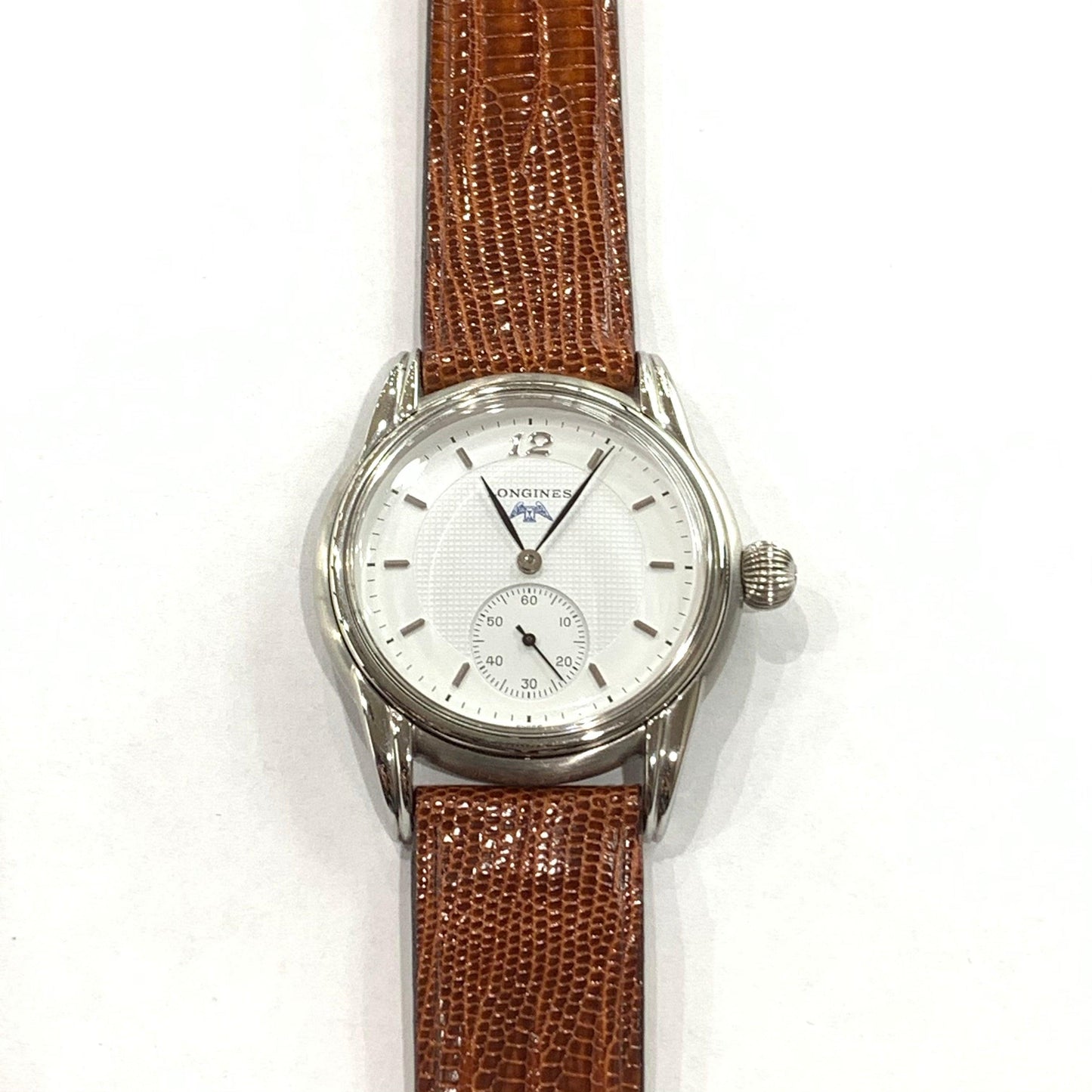 Longines watch 36mm white manual winding steel L4.659.4.26.2