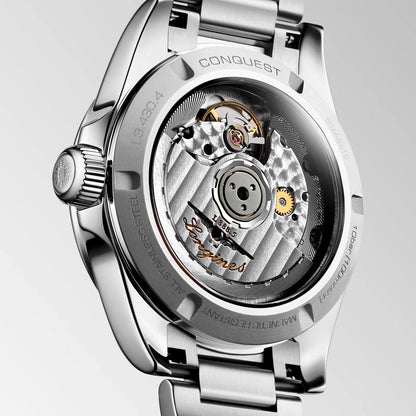 Longines Conquest 2023 34mm silver automatic steel watch L3.430.4.72.6