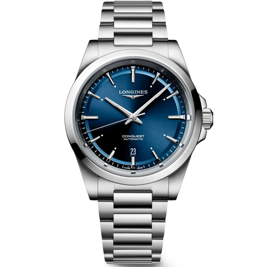 Longines Conquest 2023 41mm blue automatic steel watch L3.830.4.92.6